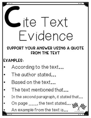 how to cite text evidence in an essay: exploring the nuances of literary analysis